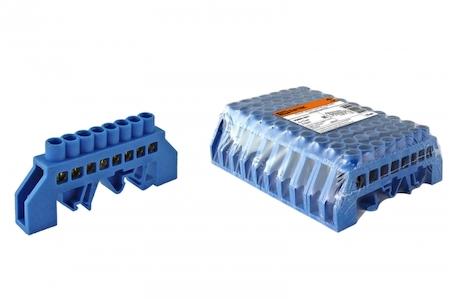 TDM ELECTRIC SQ0801-0077 Шина "N" нулевая в изоляторе на DIN-рейку 8x12мм 8 групп TDM
